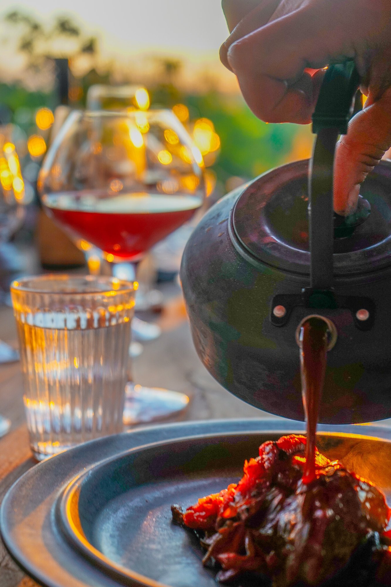 House of Ven's chefs serve gourmet food in the great outdoors